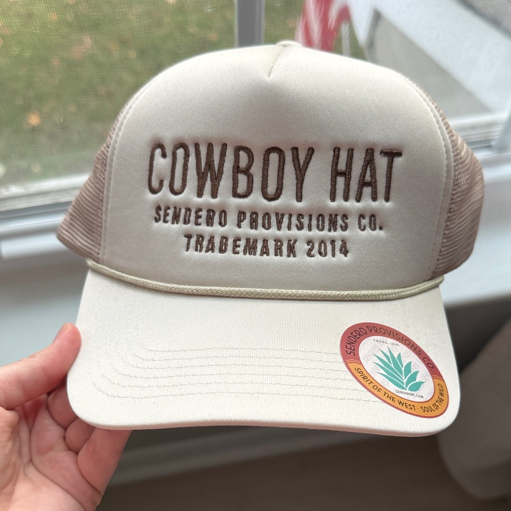 Sendero Provisions Co. Cream and Brown Cowboy Hat